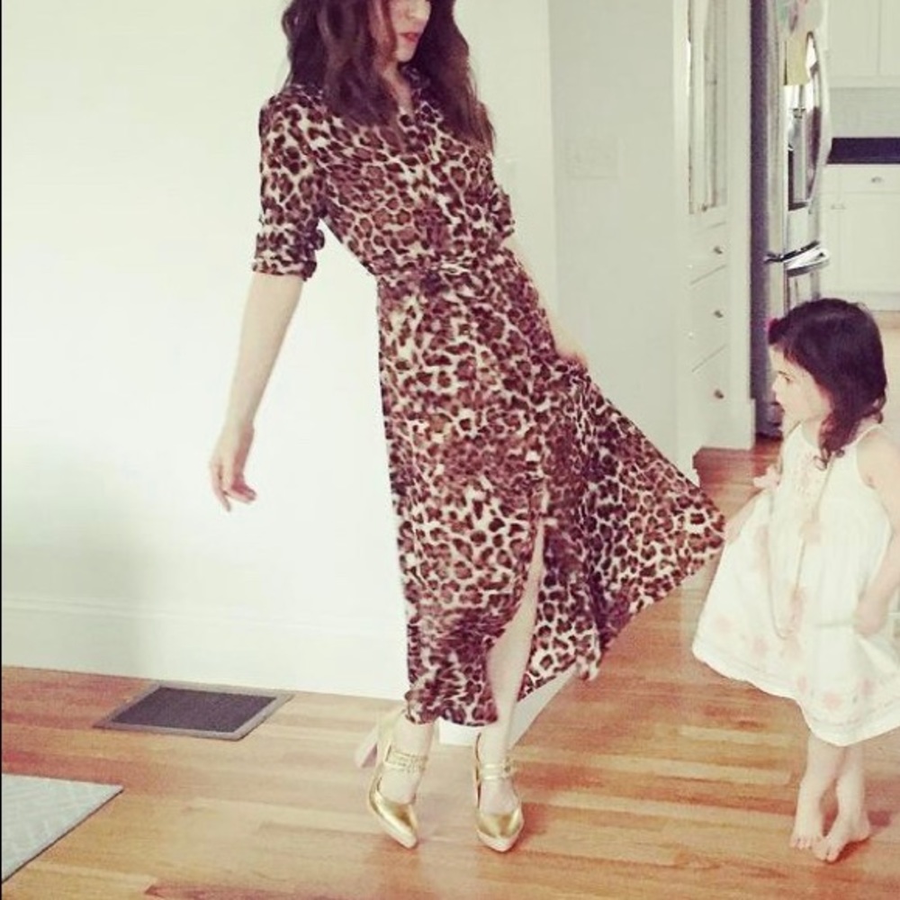 Lea And Viola Button Down Leopard Print Dress. - image 2